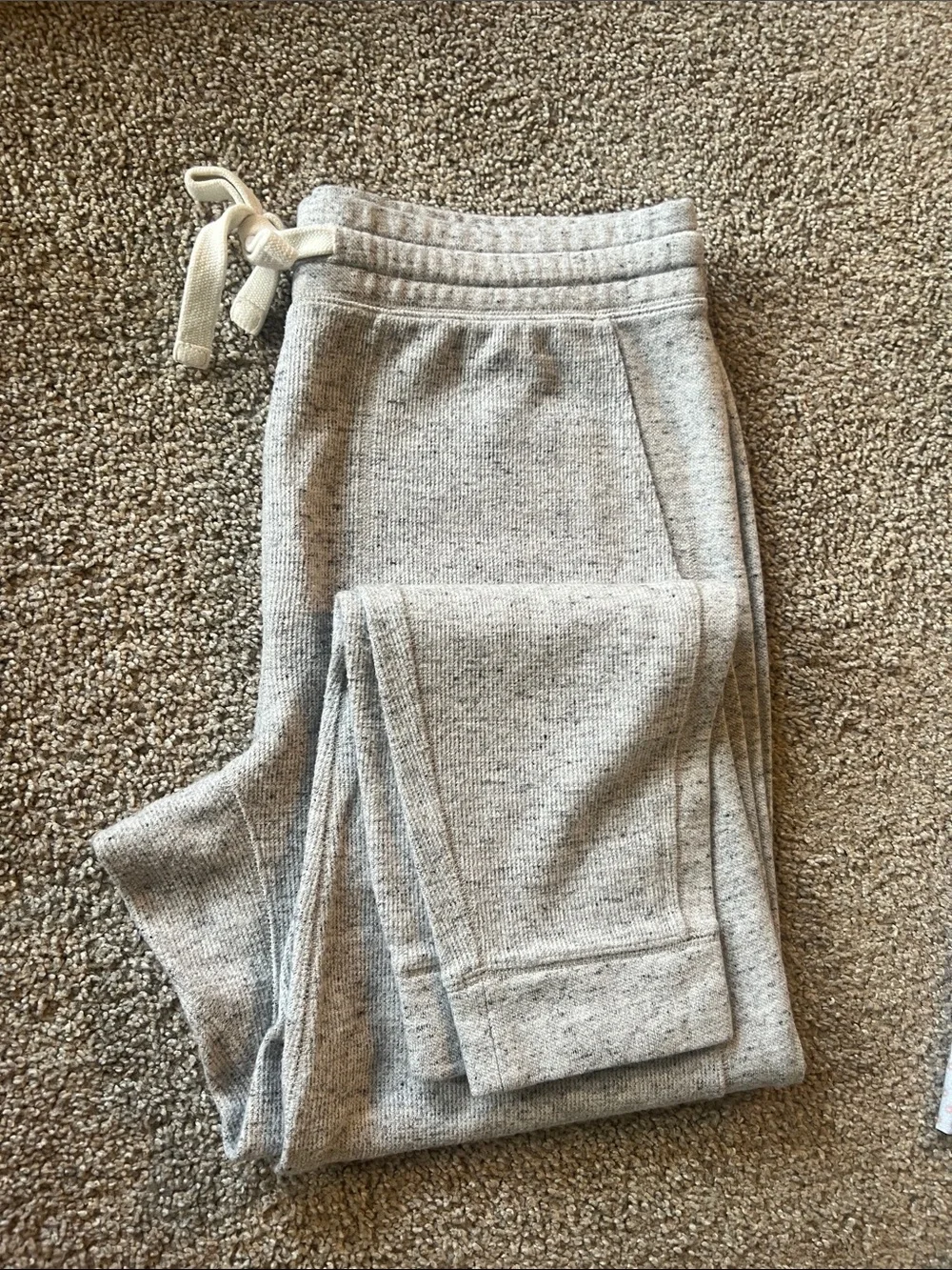 Banana Republic Men’s Light Heather Gray Drawstring Joggers